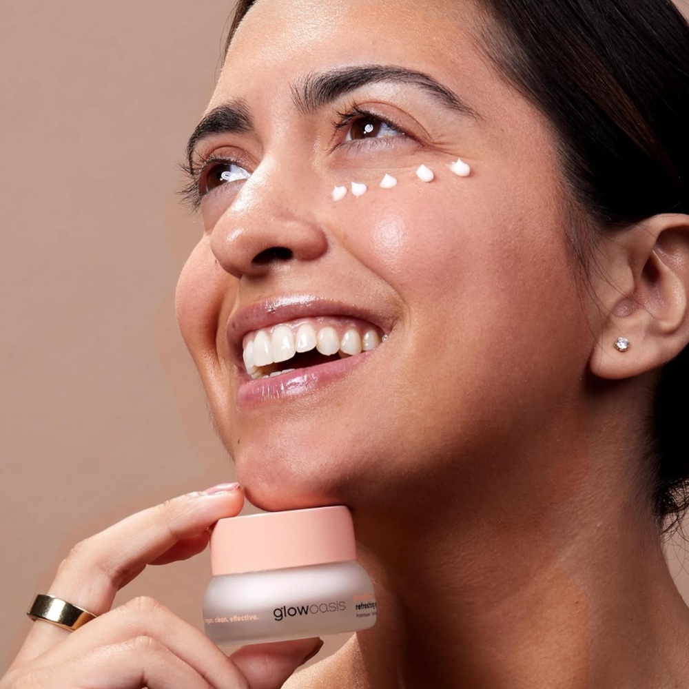 glowoasis Probiotics + Triple Peptide Refreshing Eye Cream